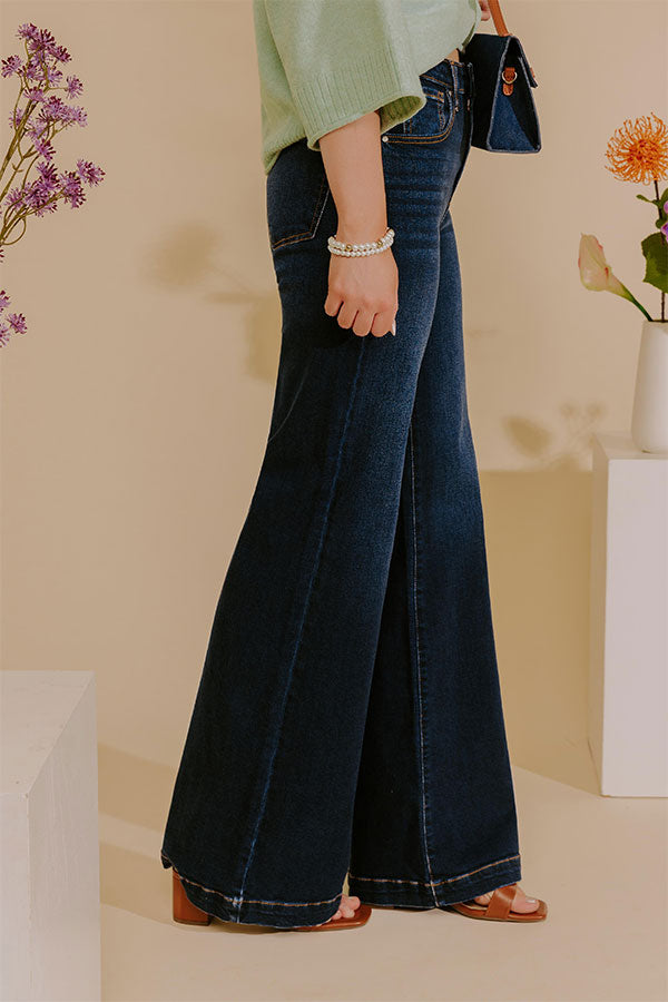 RISEN Sutton High Waist Wide Leg Jean Image - 4