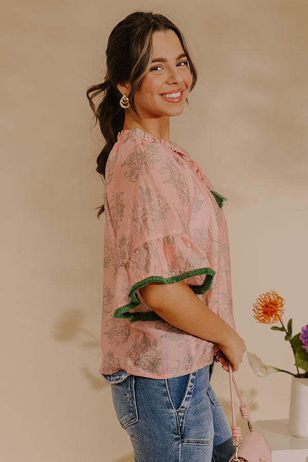 Uptown Prep Floral Top Image - 4