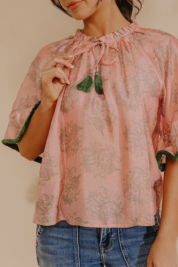 Uptown Prep Floral Top Image - 3