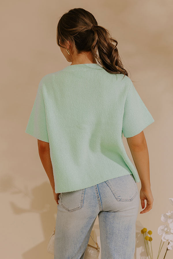 Spring Ease Knit Sweater Top Image - 5