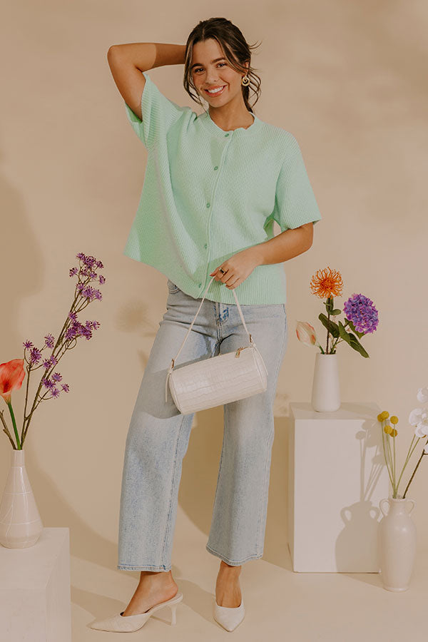 Spring Ease Knit Sweater Top Image - 1