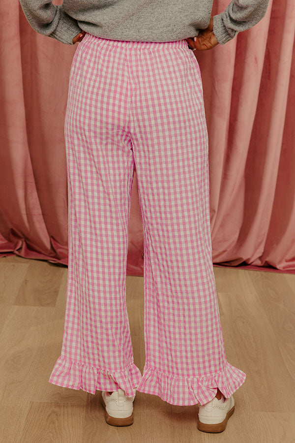 The Wendy High Waist Gingham Pants Image - 5