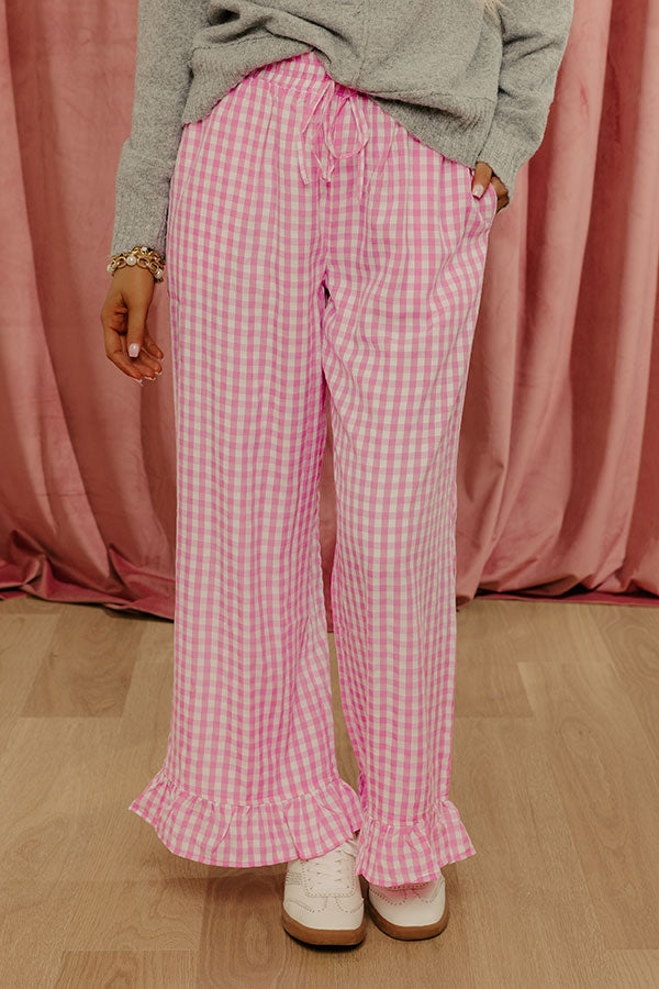 The Wendy High Waist Gingham Pants Image - 3