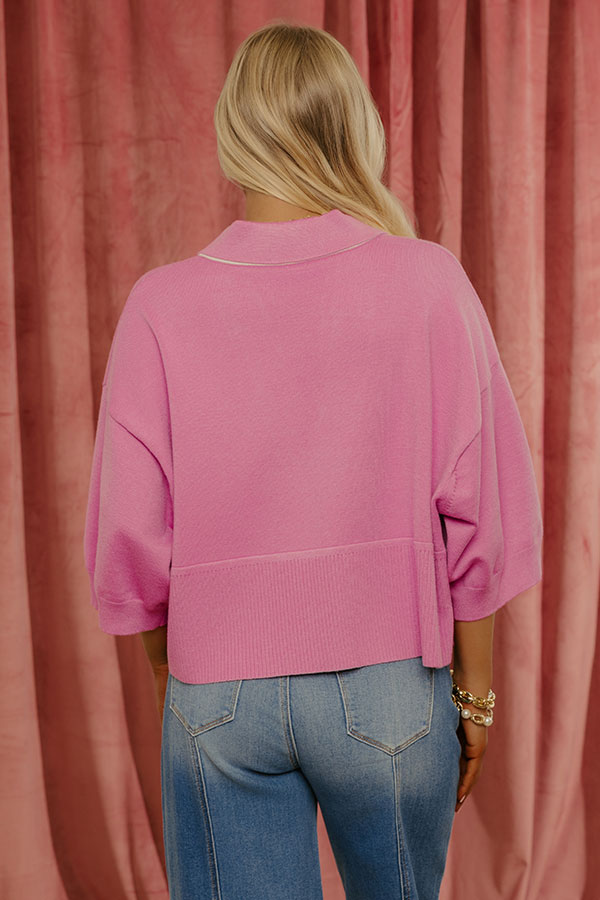 Effortless Ease Knit Top in Pink Image - 4