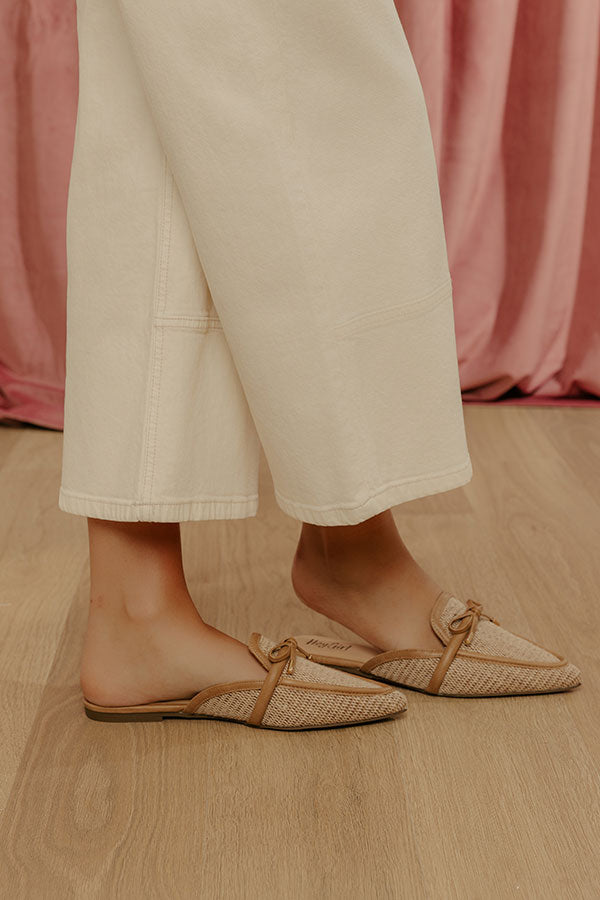 The Zamora Raffia Woven Flats Image - 3