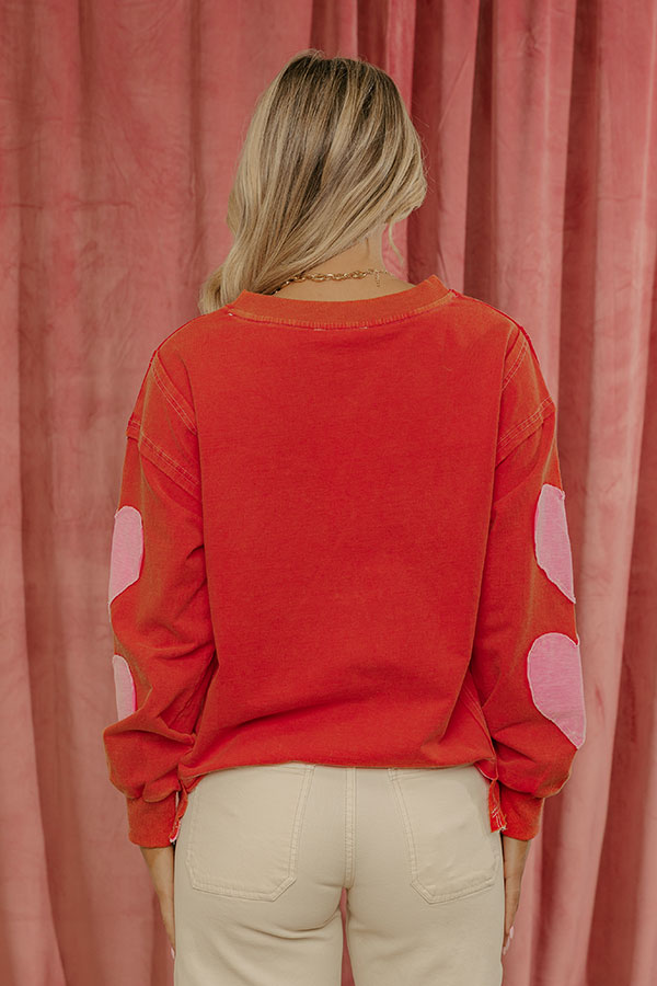 Cozy Little Heart Vintage Wash Sweatshirt Image - 4