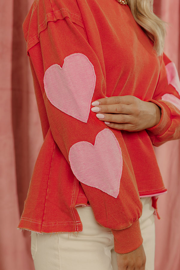 Cozy Little Heart Vintage Wash Sweatshirt Image - 5